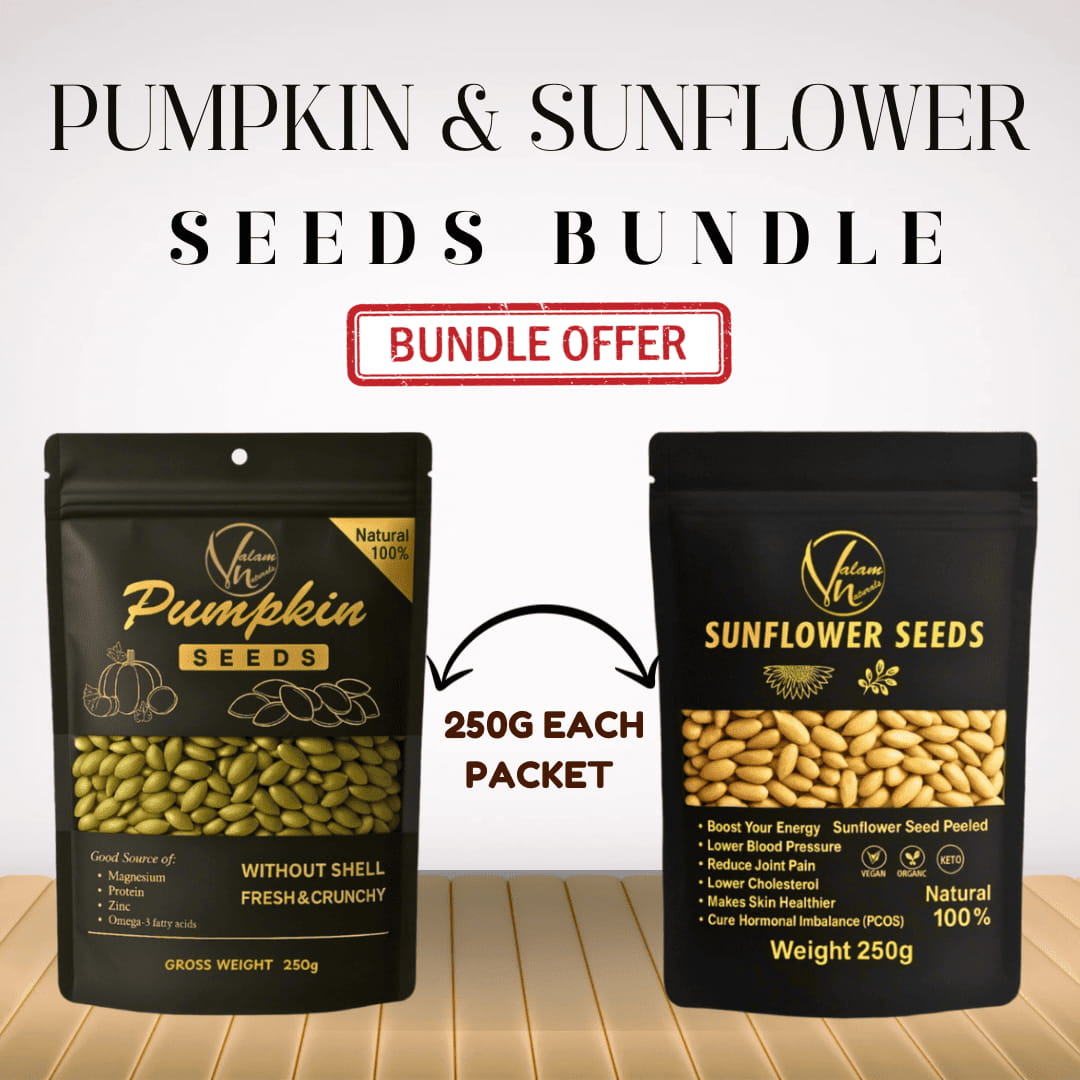🌻🔥 SUNFLOWER SEEDS & PUMPKIN SEEDS – 500g (½ KG) 🔥🌻